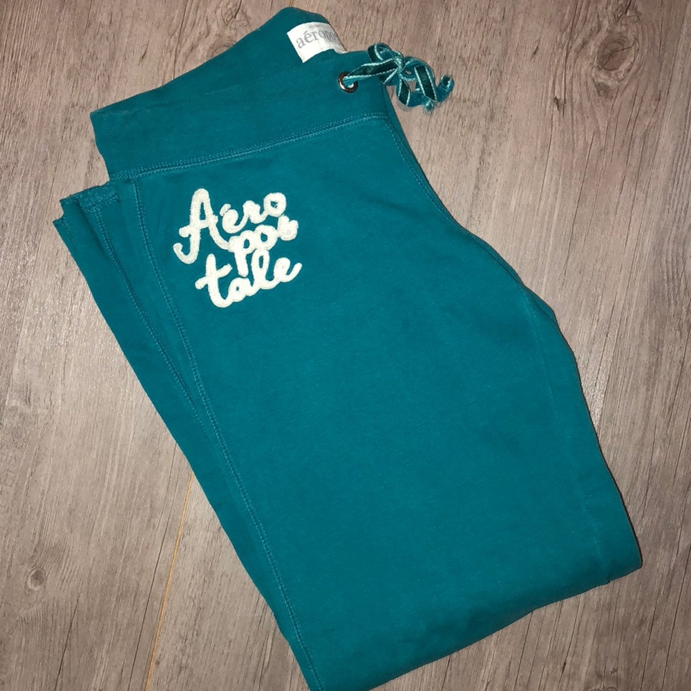 ☠️5/$20 ☠️AEROPOSTALE | WIDE LEG ELASTIC WAIST TIE SWEATS MED